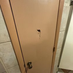 Gallo's Italian Villa - Someone re-enacted The Shining in the Men's room. Heeeeeeeeers the John-y!