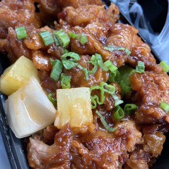 The Rice Box - Sweet and sour chicken - Asian Fusion Near Me - Houston, Texas The Rice Box - Sweet and sour chicken - Asian Fusion Near Me - Houston, Texas
