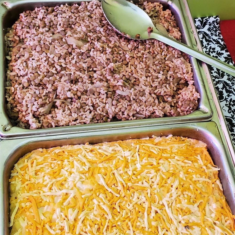 Eden's Vegans - Rice & lentils, vegan Mac & cheese-Sunday buffet - Vegan Near Me - Garner, North Carolina Eden's Vegans - Rice & lentils, vegan Mac & cheese-Sunday buffet - Vegan Near Me - Garner, North Carolina