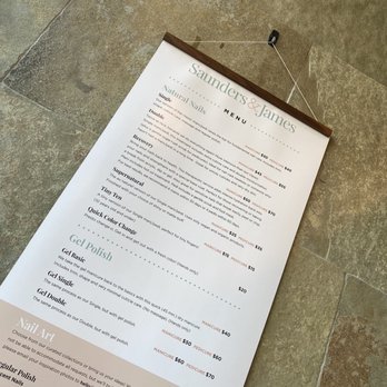 Saunders & James Nail Care - Service Menu - Nail Salons Near Me - Oakland, California Saunders & James Nail Care - Service Menu - Nail Salons Near Me - Oakland, California