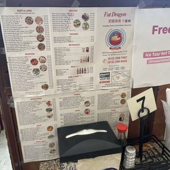 Fat Dragon - menu - Asian Fusion Near Me - Austin, Texas