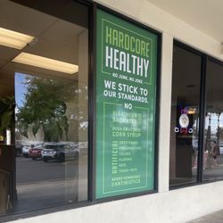 Chamberlin's Natural Foods - Front window.