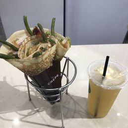 Spicy Shrimp Avocado Salad Crepe