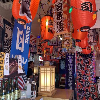 Dragon Sushi - A lot of flags and lanterns - Sushi Bars Near Me - Albuquerque, New Mexico
