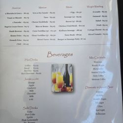 Updated menu
