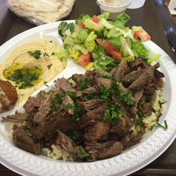 Kabab G - Beef shwarma plate. - Mediterranean Near Me - Peoria, Illinois Kabab G - Beef shwarma plate. - Mediterranean Near Me - Peoria, Illinois
