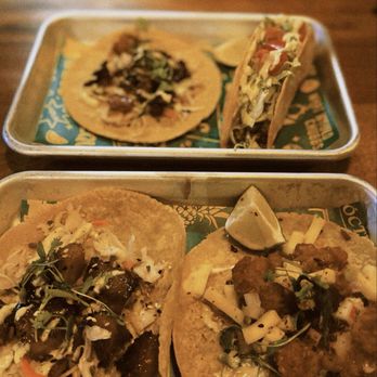 Chubbs Taco & Tequila Bar - 2 Pork belly tacos, coconut shrimp taco, the gringo taco. - Mexican Near Me - Boston, Massachusetts Chubbs Taco & Tequila Bar - 2 Pork belly tacos, coconut shrimp taco, the gringo taco. - Mexican Near Me - Boston, Massachusetts