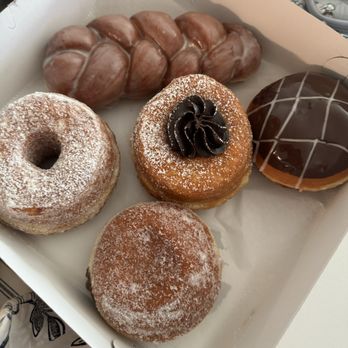 Caroline's Donuts - Glazed Braid Donut, Boston Cream, Dough Cro Ganache, Nutella Filled, Dough Cro Sugar - Donuts Near Me - New York, New York Caroline's Donuts - Glazed Braid Donut, Boston Cream, Dough Cro Ganache, Nutella Filled, Dough Cro Sugar - Donuts Near Me - New York, New York