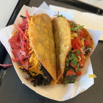 The Fried Taco - Brisket & Caribbean Jerk Chicken Taco - Food Trucks Near Me - Midwest city, Oklahoma The Fried Taco - Brisket & Caribbean Jerk Chicken Taco - Food Trucks Near Me - Midwest city, Oklahoma