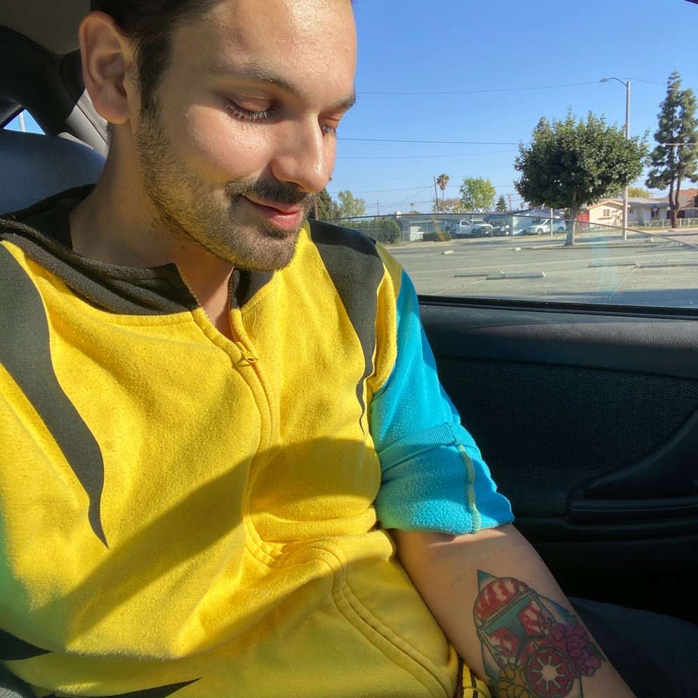Night Parade Tattoo - Me admiring my piece 3 days after my session - Tattoo Near Me - Anaheim, California