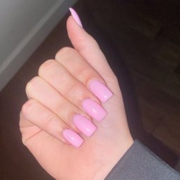 tip extensions with dip on the bottom and gel on top and color #807 tip extensions with dip on the bottom and gel on top and color #807
