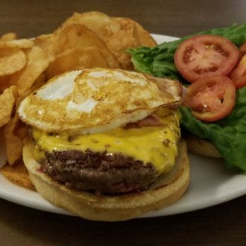 Southern Porch - Hubs is always pleased when he can get a burger with an egg. - Southern Near Me - Canton, North Carolina Southern Porch - Hubs is always pleased when he can get a burger with an egg. - Southern Near Me - Canton, North Carolina