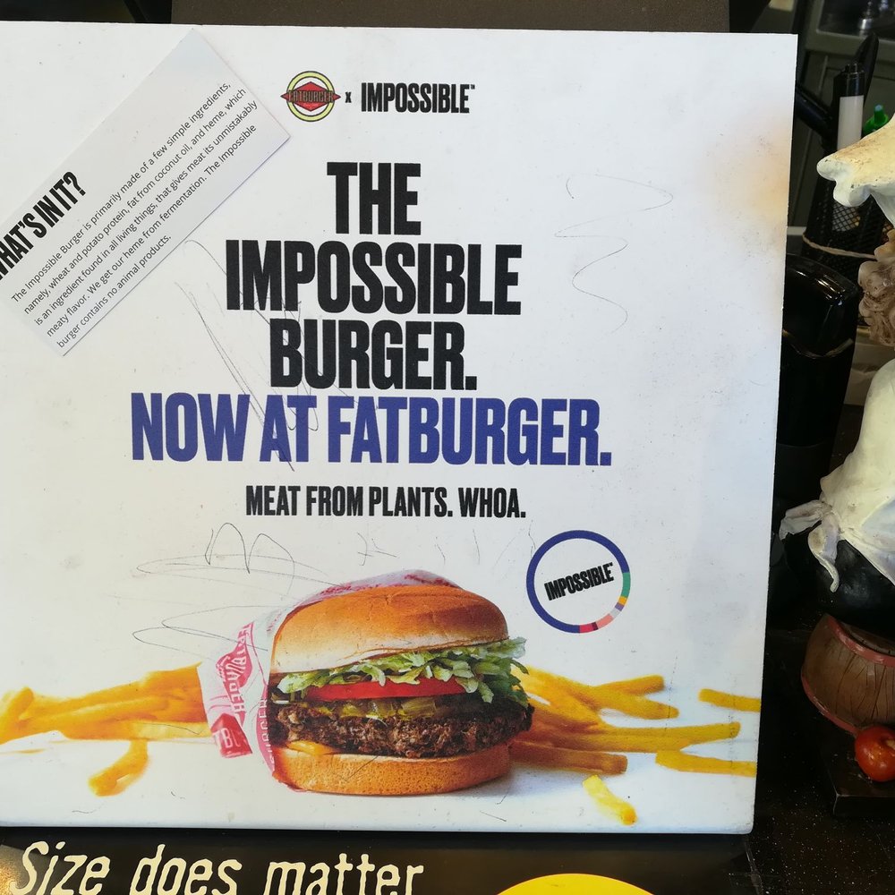 Fatburger & Buffalo's Express - Impossible burger served here. - Burgers Near Me - Carson, California