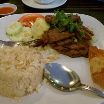 Thai Basil - Crying tiger lunch special - Thai Near Me - Fullerton, California