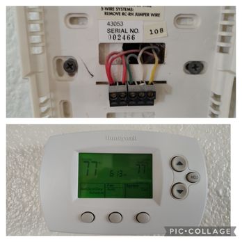 AtoZHandy - Changing the older thermostat to a newer model (heat pump) - Handyman Near Me - Las Vegas, Nevada AtoZHandy - Changing the older thermostat to a newer model (heat pump) - Handyman Near Me - Las Vegas, Nevada