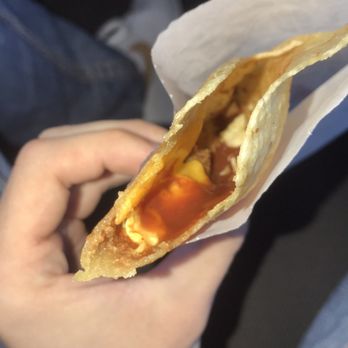 Jack in the Box - One of 2 jack in the box tacos I ordered - Fast Food Near Me - Glendale, Arizona