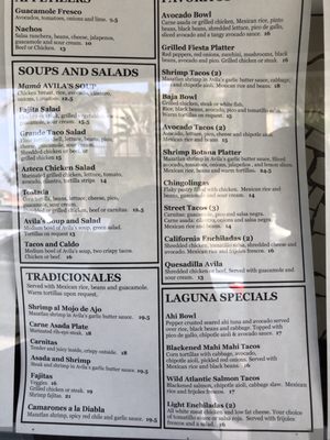 Menu photo 8 Avila's El Ranchito Laguna Beach, CA Menu photo 8 Avila's El Ranchito Laguna Beach, CA
