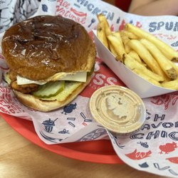 BOSS Tenders, Dogs & Custard - Chicken and Cheese Sandwich