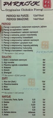 Menu photo 2 Parnik Warsaw, MZ