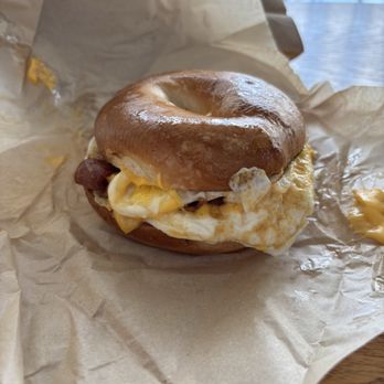 Union Station Deli And Catering - Bacon egg and cheese. Dunkin is a huge corporate chain, unfortunately this bacon egg and cheese tastes identical for double the price. - Delis Near Me - Raleigh, North Carolina Union Station Deli And Catering - Bacon egg and cheese. Dunkin is a huge corporate chain, unfortunately this bacon egg and cheese tastes identical for double the price. - Delis Near Me - Raleigh, North Carolina