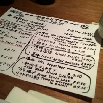 Mr Max - Daily hand written menu - Sushi Bars Near Me - Irving, Texas