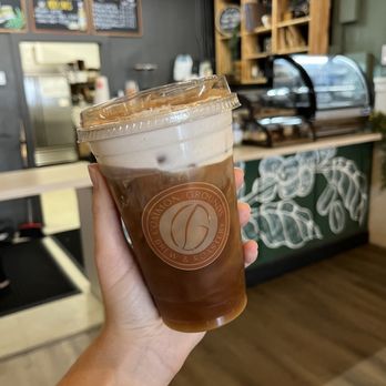 Common Grounds Brew & Roastery - Cold brew with Pumpkin spice cold foam - Coffee & Tea Near Me - Lake Worth, Florida