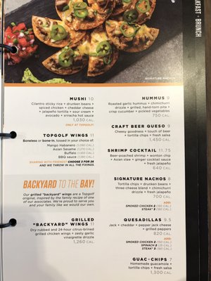 Menu photo 8 Topgolf Columbus, OH