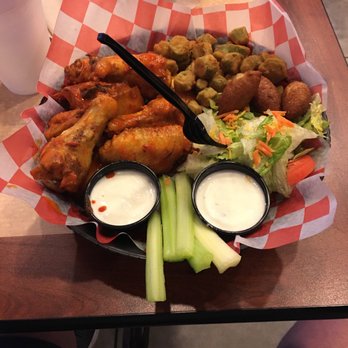 TickleMyRibs - 10 Wing meal with okra and side salad! - Barbeque Near Me - Burlington, North Carolina TickleMyRibs - 10 Wing meal with okra and side salad! - Barbeque Near Me - Burlington, North Carolina