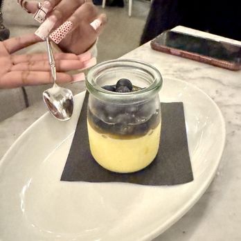 Cento Pasta Bar - Panna cotta I would skip it and get the banana tiramisu. But that's just me. - Italian Near Me - Los Angeles, California