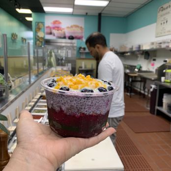 Flavor Theory - Behind the scene bar with my bowl. - Acai Bowls Near Me - Riverside, California Flavor Theory - Behind the scene bar with my bowl. - Acai Bowls Near Me - Riverside, California