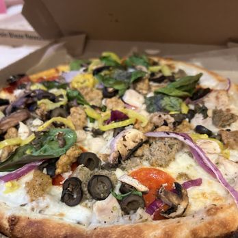 Blaze Pizza - Meat lovers with white sauce and all the fixings - Pizza Near Me - Henderson, Nevada