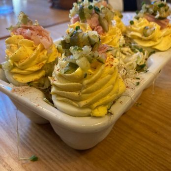 Whistle Britches - Plano - Deviled Farm Eggs - American Near Me - Plano, Texas Whistle Britches - Plano - Deviled Farm Eggs - American Near Me - Plano, Texas