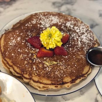 Breakfast At Barneys - 24 karat gold pancakes $24.50 - Breakfast & Brunch Near Me - Atlanta, Georgia