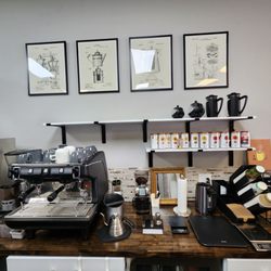 Desert Moon Emporium - The coffee and espresso workstation at The Desert Moon Emporium