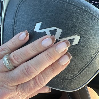 Lacquer Nails & Spa - Brown French tips - Nail Salons Near Me - Fayetteville, Arkansas Lacquer Nails & Spa - Brown French tips - Nail Salons Near Me - Fayetteville, Arkansas