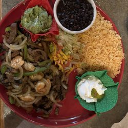 Puerto Vallarta Restaurant - Carne y Camerones (Shrimp and Steak) Combination Fajitas