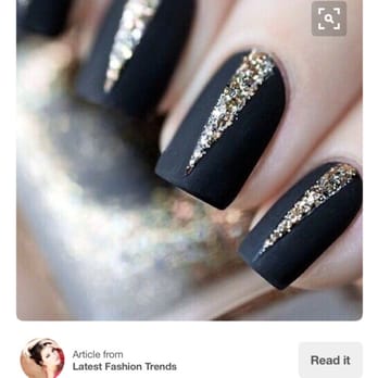 Moon Nails - The picture I showed for the design I wanted - Nail Salons Near Me - Los Angeles, California Moon Nails - The picture I showed for the design I wanted - Nail Salons Near Me - Los Angeles, California