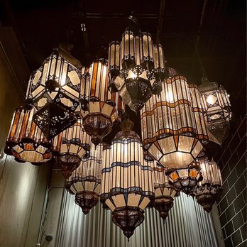 Aba - Gorgeous lanterns at the lobby of Aba restaurant Chicago, IL. - Mediterranean Near Me - Chicago, Illinois