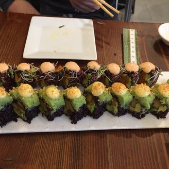 Beyond Sushi - Seasonal Roll (front) and sweet tree roll - Sushi Bars Near Me - New York, New York