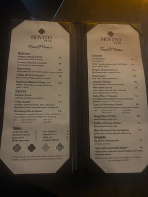 Menu photo 1 Hovito Ultra Lounge Indianapolis, IN