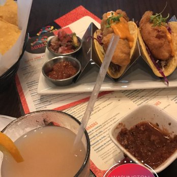 Agua 301 - fish tacos and frozen peach sangria - Mexican Near Me - Washington, DC, District of Columbia