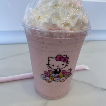 Hello Kitty Cafe - Strawberry Milkshake - Cafes Near Me - Irvine, California Hello Kitty Cafe - Strawberry Milkshake - Cafes Near Me - Irvine, California