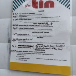 TheTin - Menu