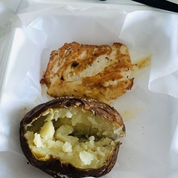 Clam Digger Restaurant - Grilled chicken and a baked potato - American Near Me - Atlantic Beach, North Carolina