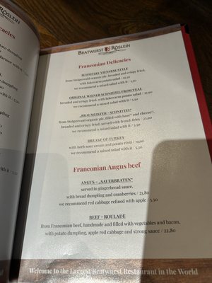 Menu photo 4 Bratwurst-Röslein Nuremberg, BY