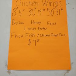 Chang An Restaurant - This is the main reason I come here. Best deal on some delicious Honey Wings.