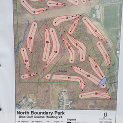 North Boundary Park - Disc golf course details (planned)