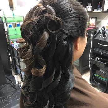 Oanh - My cutie bridesmaid's highlights and hairstyle! - Hair Salons Near Me - San Jose, California