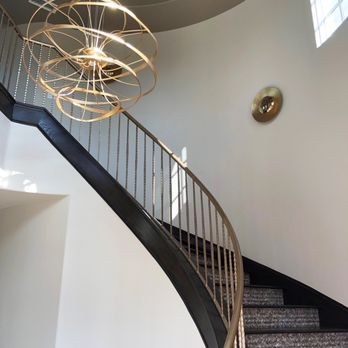 Claudia Interior Design - Staircase after - Interior Design Near Me - Laguna Beach, California