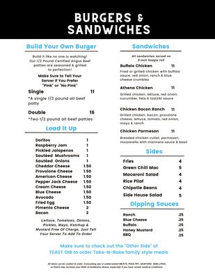 Menu photo 6 Feast Oib Ocean Isle Beach, NC